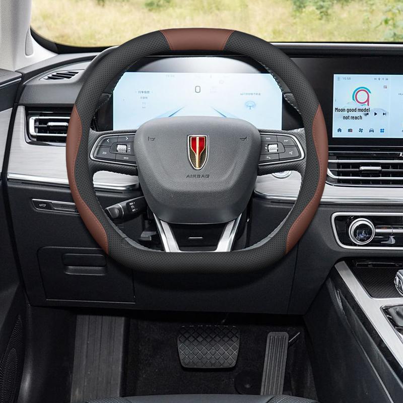 Odorless, Non-Slip Steering Wheel Cover for Hongqi Tiangong 08 - No Sewing Required