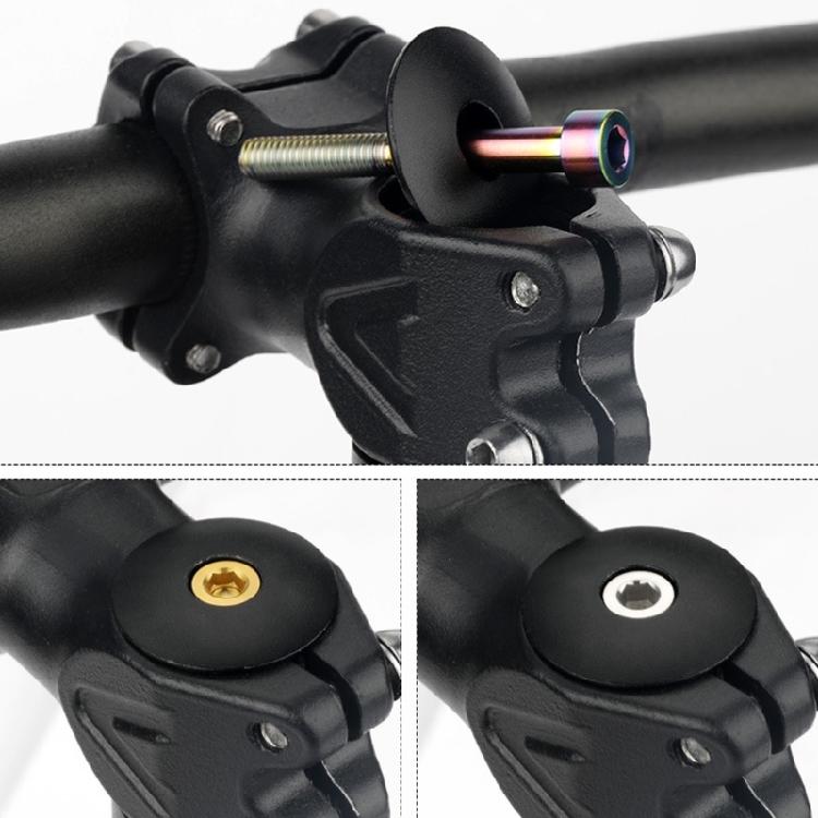 2Pcs Metal Alloy Bike Stem Top Bolt Road Bike Stem Fastening Screw Socket Cap Head Bolts Screw Easy To Install