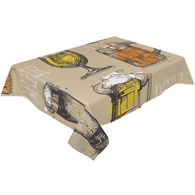 Tovaglia rotonda da collezione birra Impermeabile Decorazione tavolo matrimonio Tovaglia Copritavola cucina Sala da pranzo