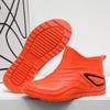 Fashion Brand Mens Rain Boots Chef Shoes Fishing Shoes Casual Waterproof Comfortable Big Size Trend Non-slip Strong Wear-resistant Boots