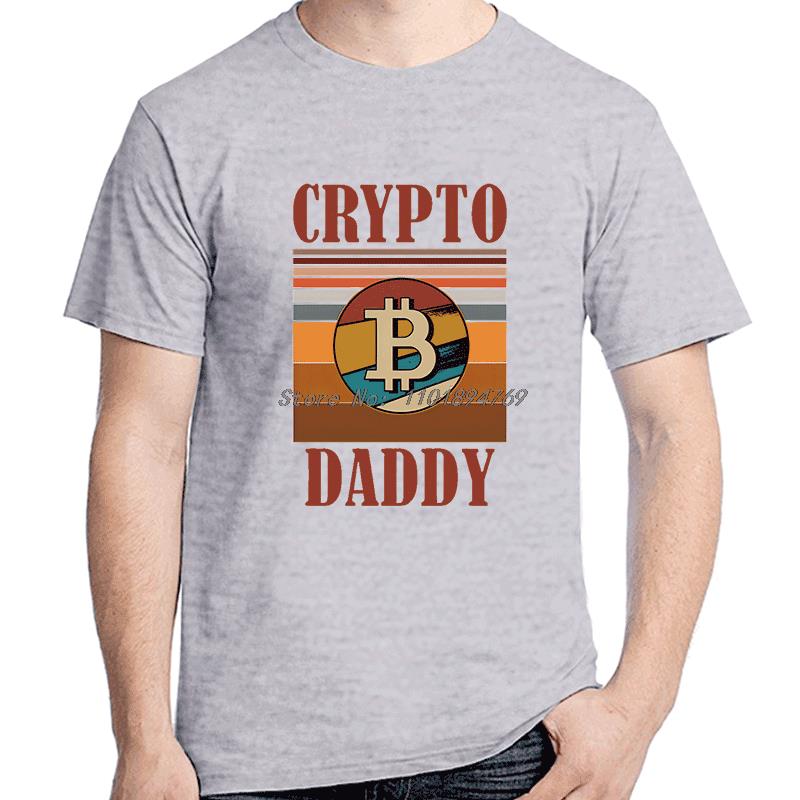Crypto Dad Daddy Father Fashion Graphic T Shirts Cotton Short Sleeve Tshirts Summer Harajuku Tees Tops Streetwear Unisexs Clothes