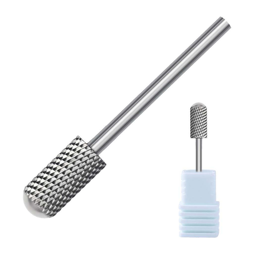 Grinding Head Steel Cylinder Nail Drill Grinder Bit For Precise Manicure Filing Acrylic Removal Salon Manicure Tool