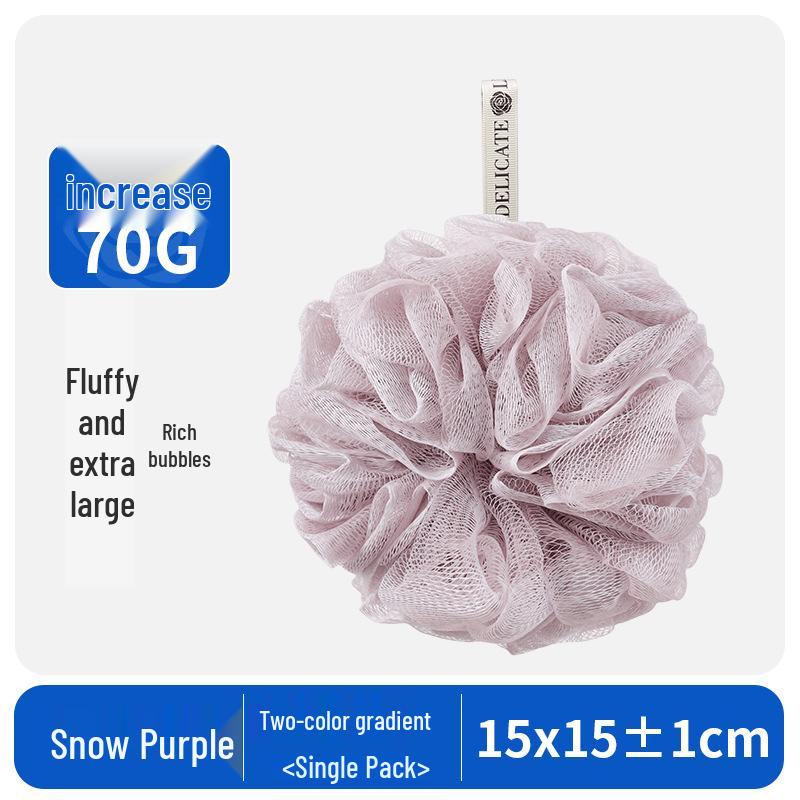 

Two-Tone Women s Durable Large Bath Ball – Non-Scattering, Foaming Rose Bath Towel Large - 70g