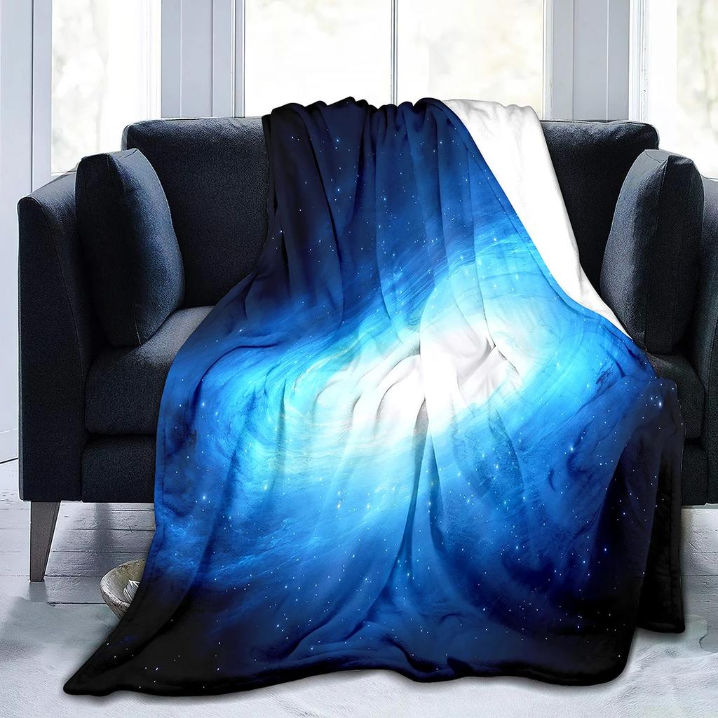 universe and the starry sky Printed Blanket for Bed Travel Camping Living Room Office Conditioning Blanket for All Seasons Gifts