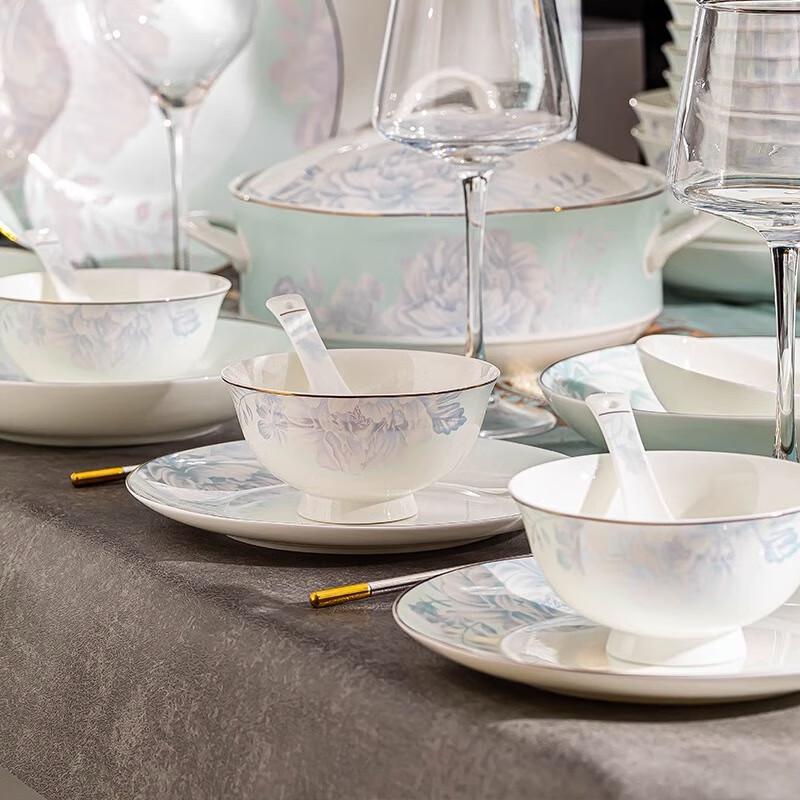 Jingdezhen Light Luxury Ceramic Dinnerware Set
