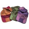 Maßgeschneiderte Dreifach faltbare Baseballkappe Schnell trocknend Packbar Sonnenhut Colorblock Kariert Schirmmütze Outdoor Atmungsaktiv Sommerhut Unisex
