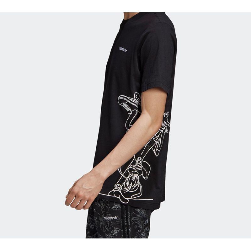 Adidas Originals X Disney Goofy Print Tee International Men Tops Black GD6029