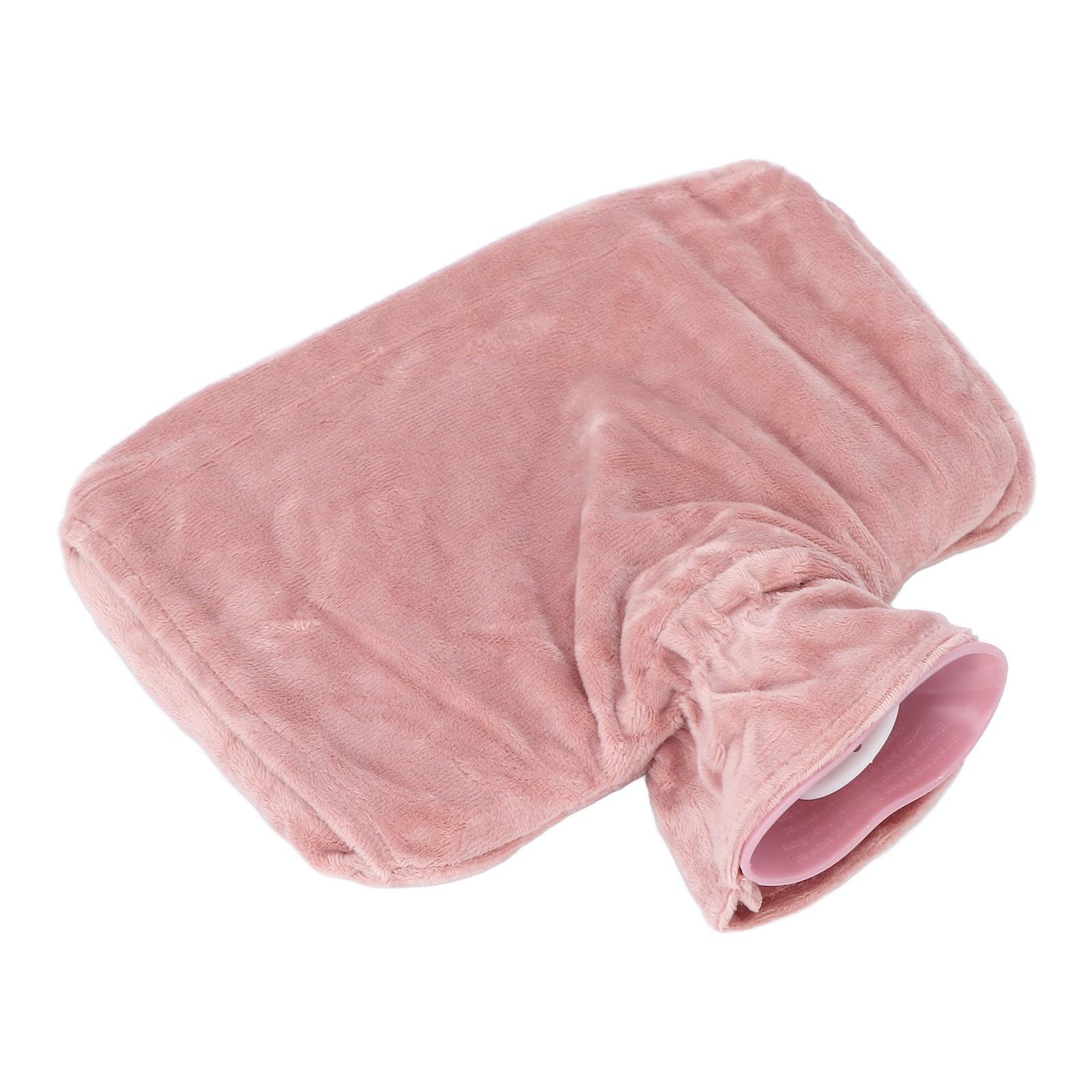 Hot Water Bag Large Capacity Detachable Water Injection Hot Water Bottle with Soft Cover
