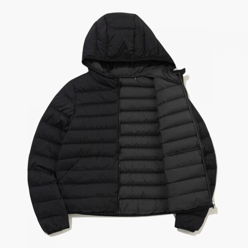MunSingwear Women S Hooded Lightweight Down Jacket Black Mr322pjp95