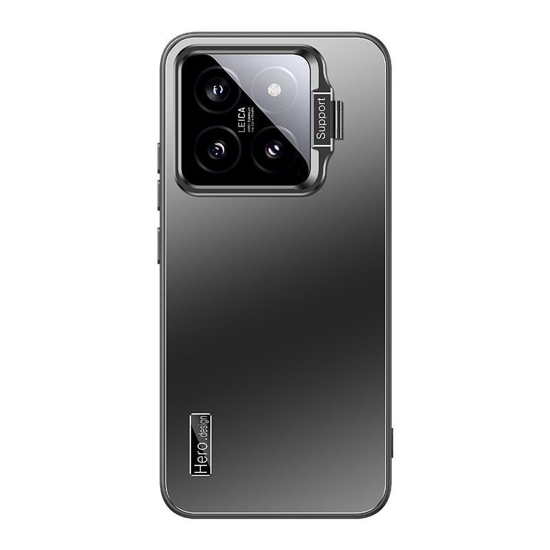 For Xiaomi 14 Pro Case with Camera Lens Kickstand TPU+PC Phone Back Cover