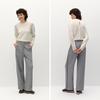 Semir Women's Winter Fleece-Lined Color-Block Wide-Leg Sweatpants