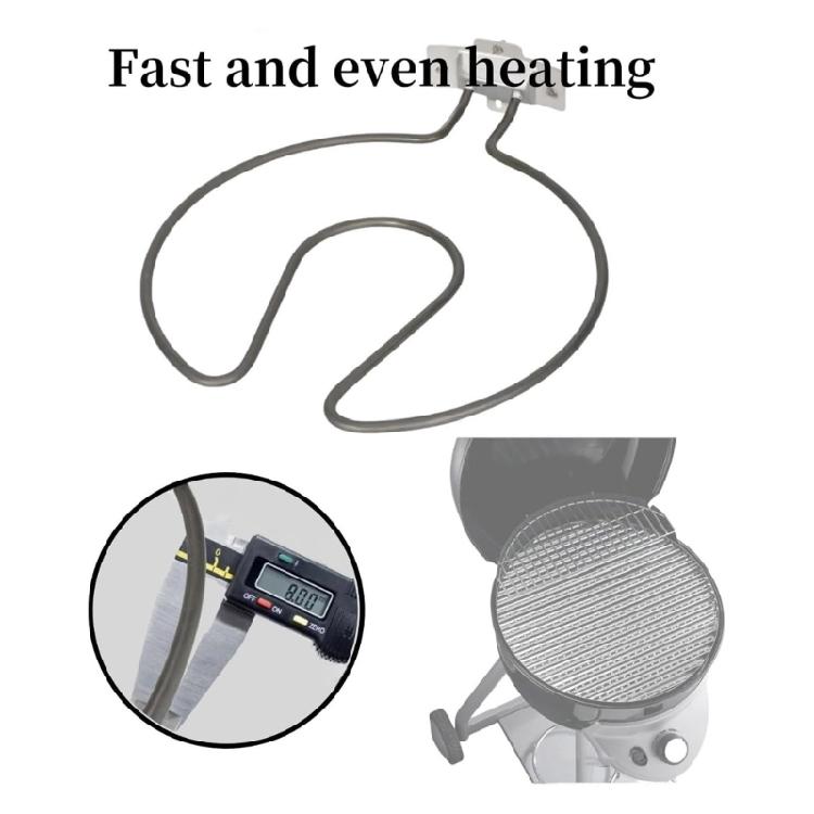 Heating Part Replacement Electric Tube Heating Pipe Metal Texture Replacement Grills Heating Rod for 20602108 20602109