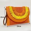 Bohemian Handmade Woven Envelope Bag 29x20cm Clutch Purse for Daily Outings