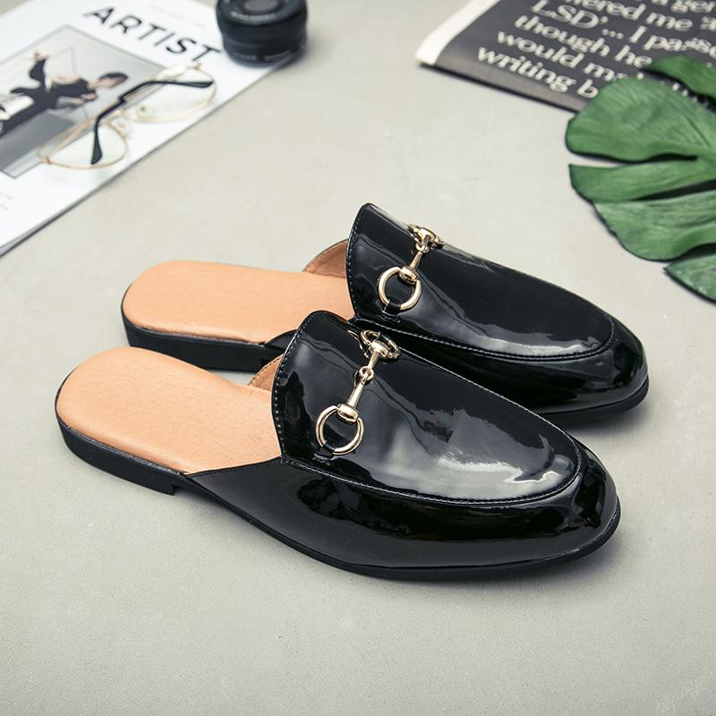 Fashion 2025 Classic Brand Men's Loafers Luxurious New Shiny Leather Shoes High-end Banquet Men's Dress Shoes Flat and Comfortable