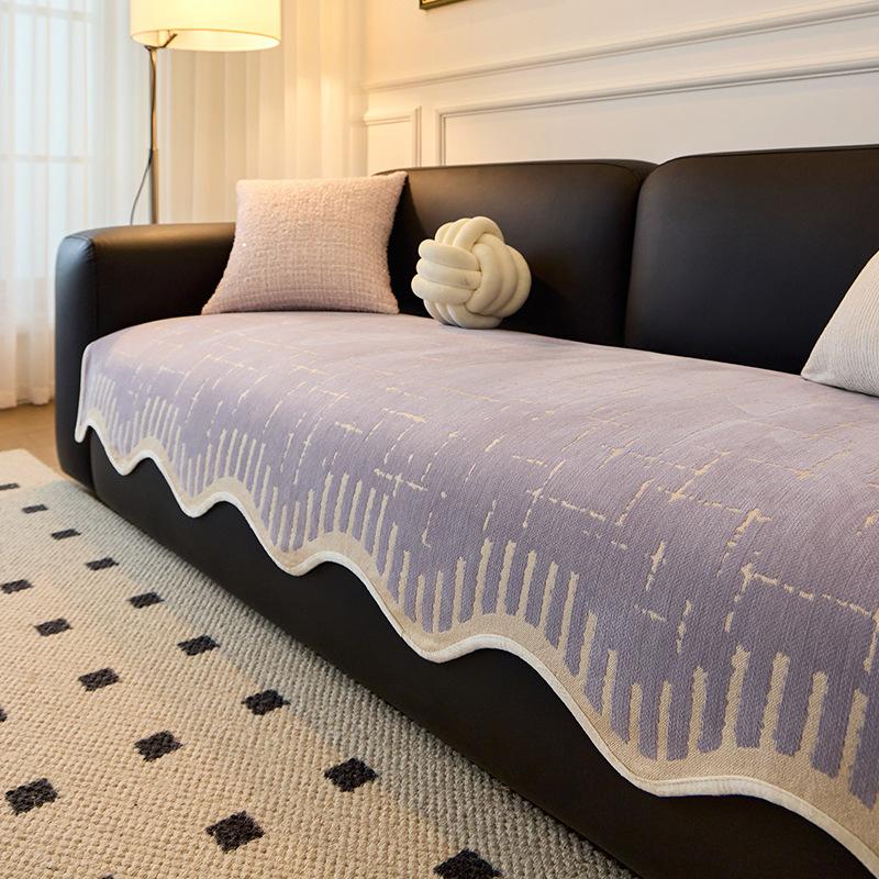 

New Dopamine shaped Sofa Cushion All Season Universal Straight Seat Cushion Anti Slip Sofa Cover Cover Cloth 90 * 70cm