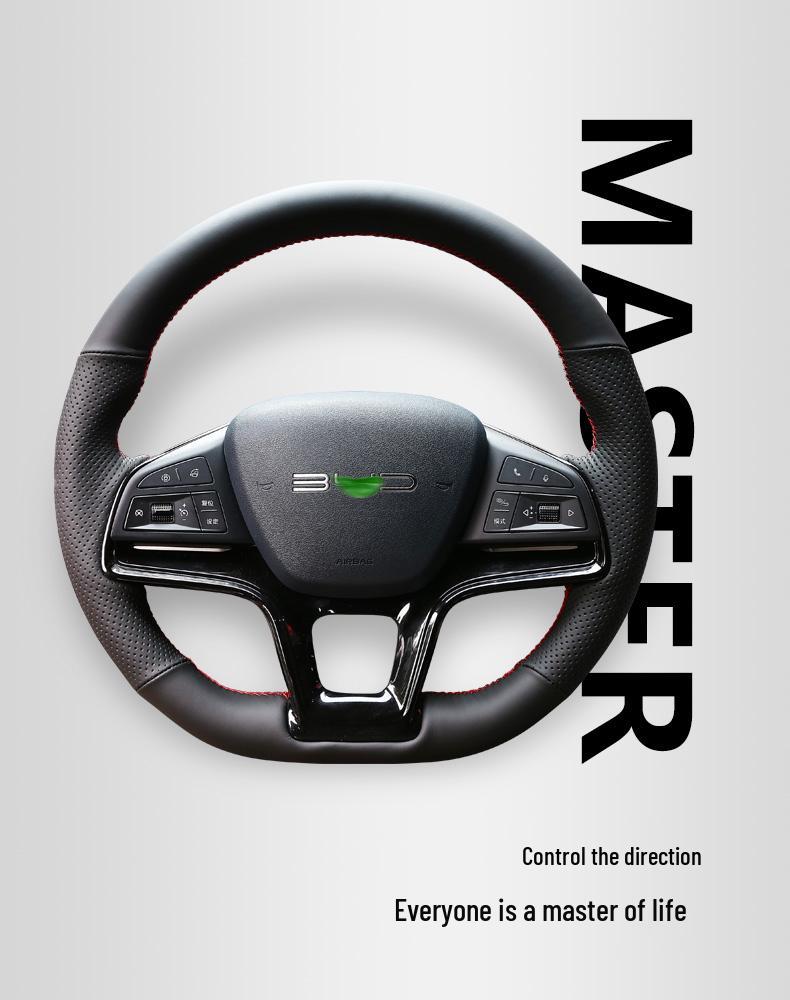 Handgenähte Lenkradabdeckung für BYD Song Plus/Pro & Qin Plus New Energy Modelle