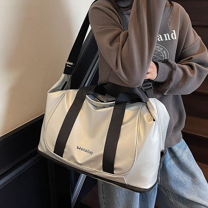 Expandable Travel Bag Women's Large-capacity Short-distance Travel Storage Luggage Bag Portable Light Messenger Sports Fitness Bag