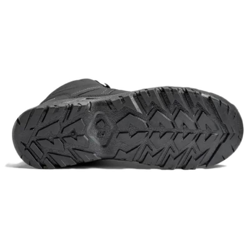 DECATHLON NH100 Round Toe Country Shock Absorption Abrasion Resistant Medium Top Hiking Shoes Men's Black Grey