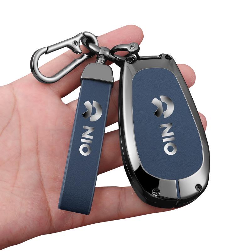 Nio Car Key Case: Anti-Lost Shell for ES7/ET5/ET7/ES6/EC6/ES8 Models - High-End Buckle for Men and Women