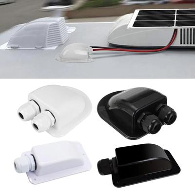 Jedno/dvojitá drátěná propojovací skříňka pro karavan Solární panel Střešní kabel Vstupní kabel Konektor Držák Vstupní průchodka Box pro jachty Autopříslušenství