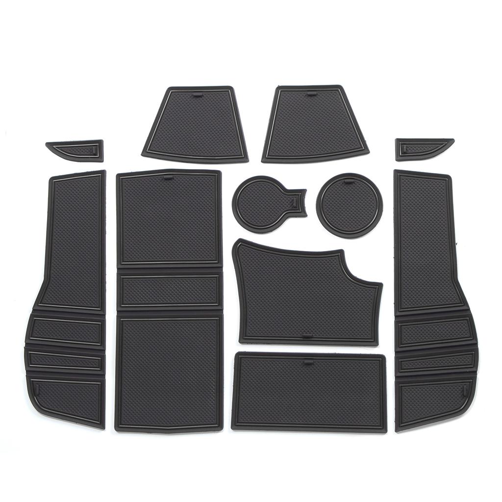 Smabee Anti-Slip Gate Slot Cup Mat for Peugeot 2008 E-2008 GT Line 2019-2024 Door Groove Non-slip Pad Accessories Rubber Coaster