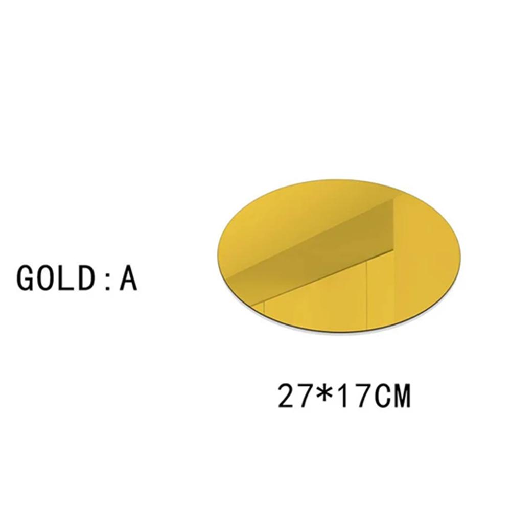 

Эллиптическое HD Зеркало на стену с защитой от запотевания, Самоклеящаяся акриловая небьющаяся пленка, Безопасные зеркальные листы (не стекло) для домашнего декора 27x17cm