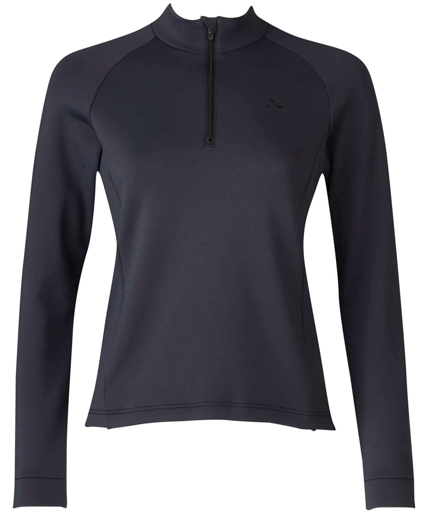 

Sports outerwear half long UV protection rate or L [CWX/Wacoal] T-shirt, zip, sleeves, warm, 90% more, DWY329, women s, BL,