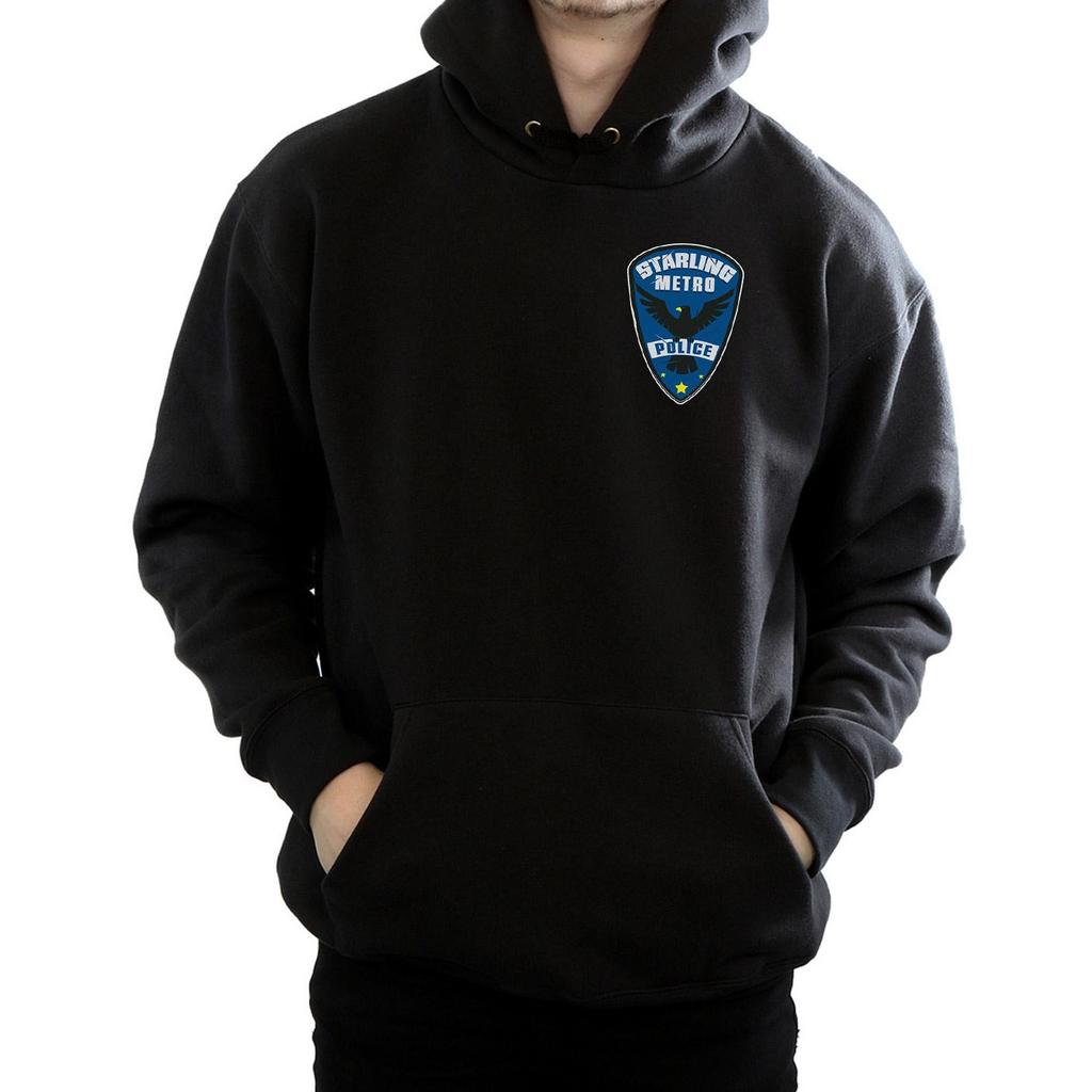 DC Comics Mens Arrow Starling Metro Badge Hoodie