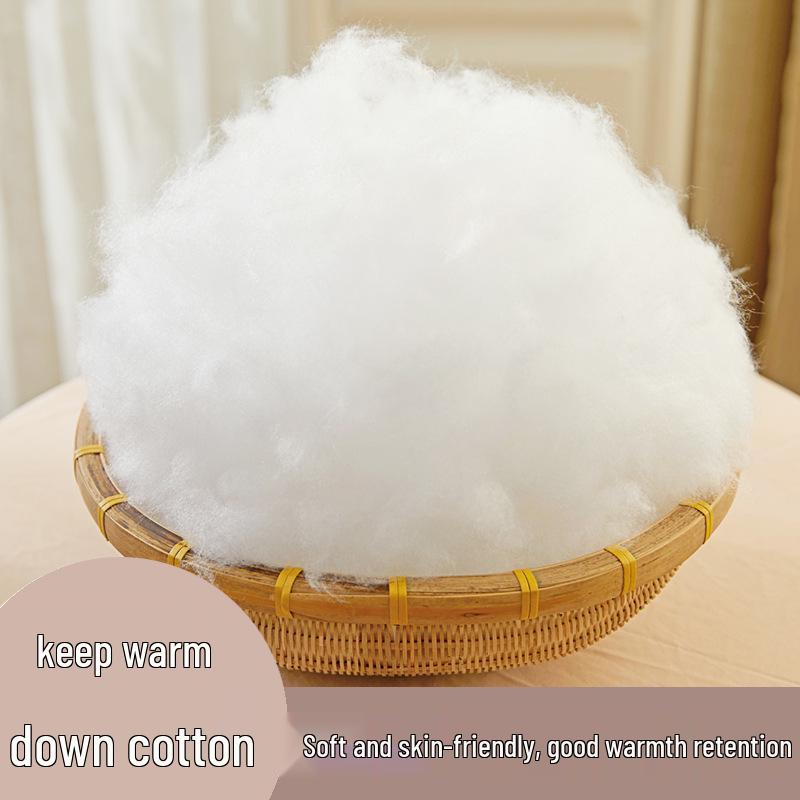 Handmade Fluffy Pillow Core: High-Elastic Pearl Cotton Filling with Silk Fiber