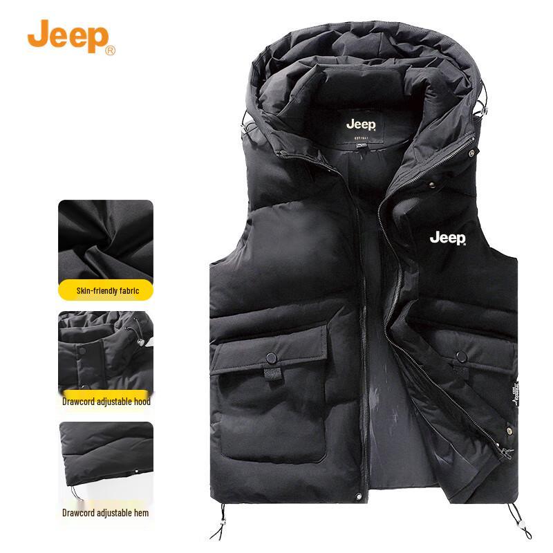Jeep Men's 2025 A/W Hooded Cotton Vest