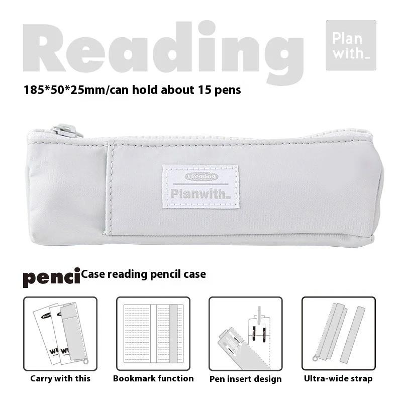Large-capacity Reading Pen Case Portable Creative Storage Bag New Mini Stationery Pen Case Simplicity Durable Small Pencil Pouch