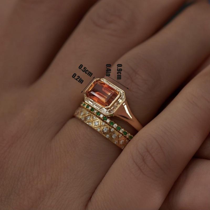 3 sztuki/zestaw retro modnych, błyszczących pierścionków z cyrkoniami, odpowiednich dla dziewcząt jako spersonalizowane codzienne akcesoria imprezowe i biżuteria