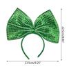 St. Patrick's Festival Feier Stirnband Party Pailletten Grün Schleife Haarreif Kleeblatt Stirnbänder Irische Haaraccessoires