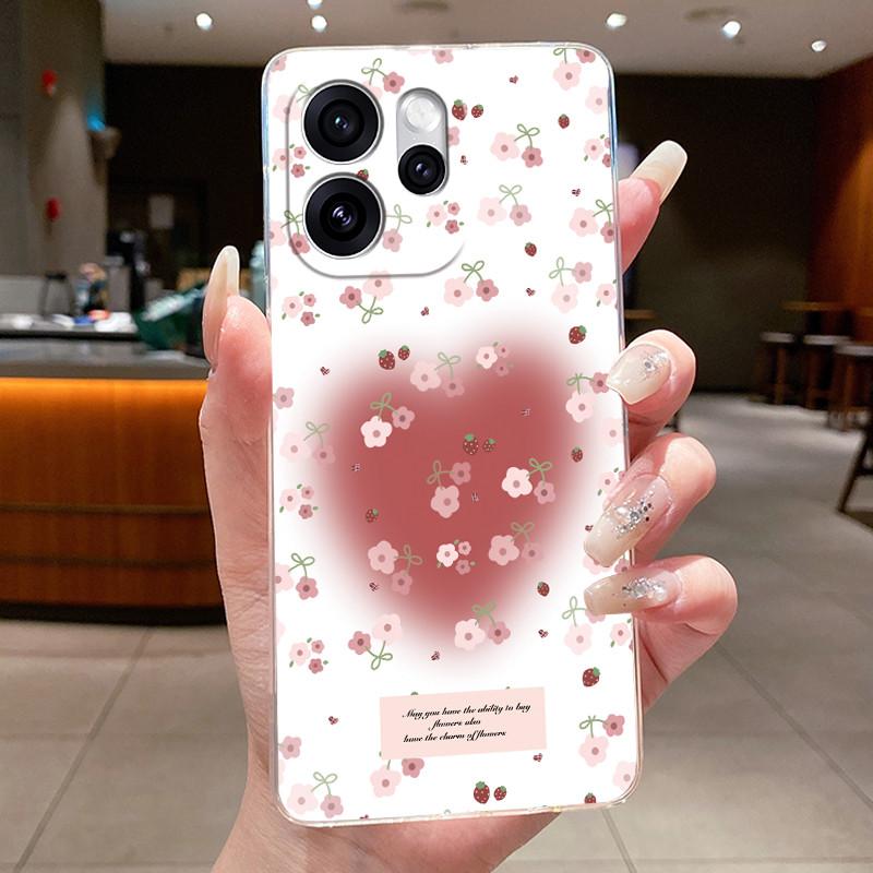 For OPPO Reno 15F 5G Case CPH2801 Clear Fashion Butterfly Flower Soft TPU Silicone Cover For OPPO Reno15 F Reno 15 FS Phone Case