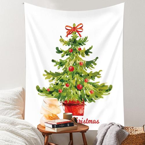 Tapestry Christmas Background Cloth Party Atmosphere Wall Hanging Cloth Bedroom Decoration Christmas Tree Tapestry