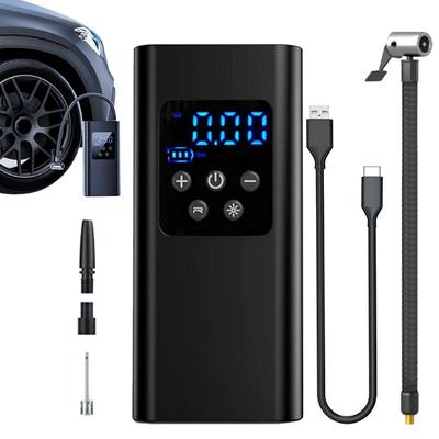 Wireless Car Air Pump Portable Air Compressor for Car Motorcycles Bicycle Electric Tire Inflator with LCD Digital Display
