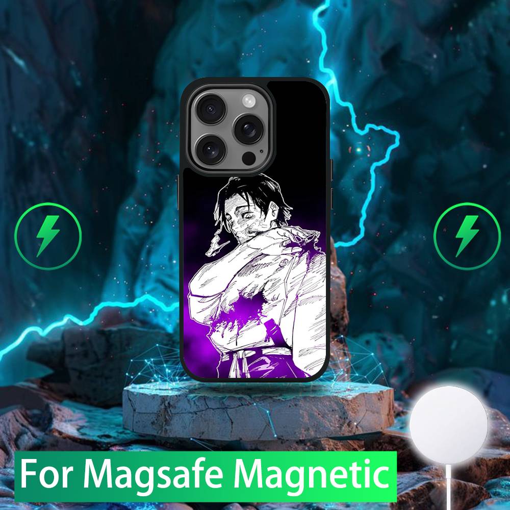 

Yuta Okkotsu Jujutsu Kaisen Phone Case For iPhone 16,15,14,13,12,11,Pro,Max,Plus,Mini,SE New Magsafe Magnetic Wireless Charging iPhone16