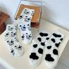 1-20Pairs Winter Warm Padded Socks Thick Mink Plush Cartoon Socks for Girls, Soft Skin-Friendly Home Sleep Socks for Autumn