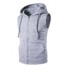 Gilet Uomo Yousheng Apertura con Zip Gilet Leggero con Cappuccio con Grandi Tasche Colore Unico Top Estivi per la Corsa Casual