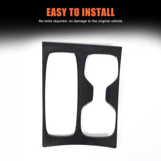 Center Control Gear Panel Trim For Hyundai Santa Cruz -2024 ABS Carbon Cover