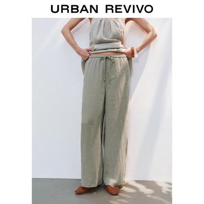 UR Women's Summer Drawstring Wide-Leg Pants