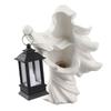 White Resin Halloween Ghost Lantern Ornament Craft Decor