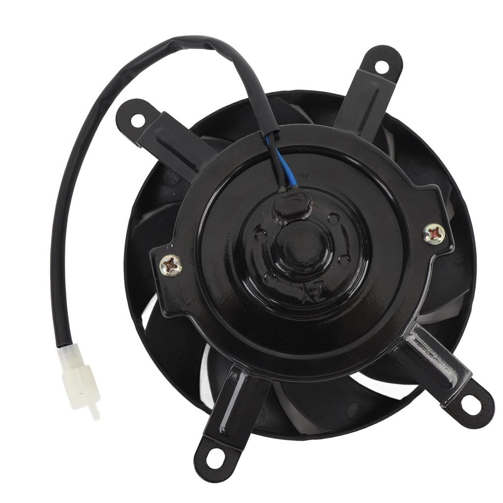 12V Motorcycle Radiator Cooling Fan 10 Blades 170mm Steel Alloy Cooling Thermal Fan for 150cc 200cc 250cc 300cc 350cc
