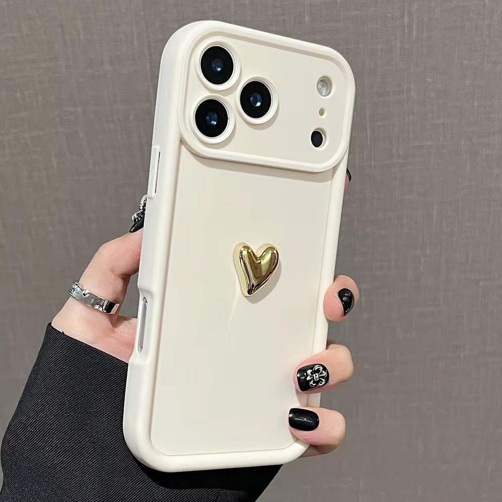 Für Xiaomi Mi Poco X3 Nfc X5 Pro 5g F3 M3 Mädchen 3D Gold Liebesherz Matte Hülle X3pro X5pro Silikon Stoßfeste Rückseite Poko X 3