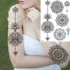 Lotus Henna Mandala Chest Temporary Tattoos For Women Underboob Adult Butterfly Turtle Lion Fake Tattoo Sexy Waterproof Tatoos