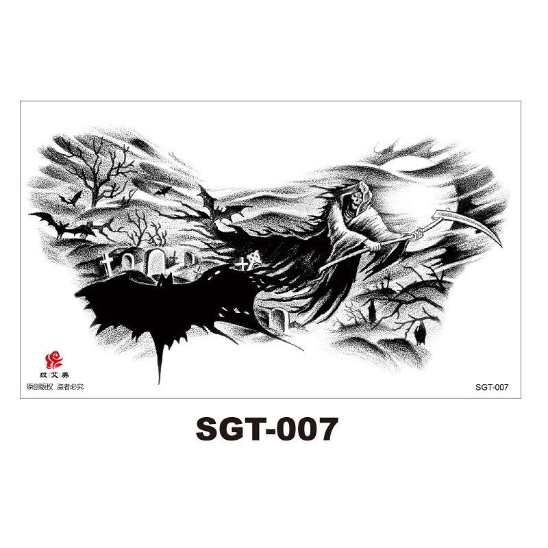 Chest Large Pattern Chest Sticker Male And Female Simulation Disposable Flower Body English Faucet Plain Flower Tattoo Sticker