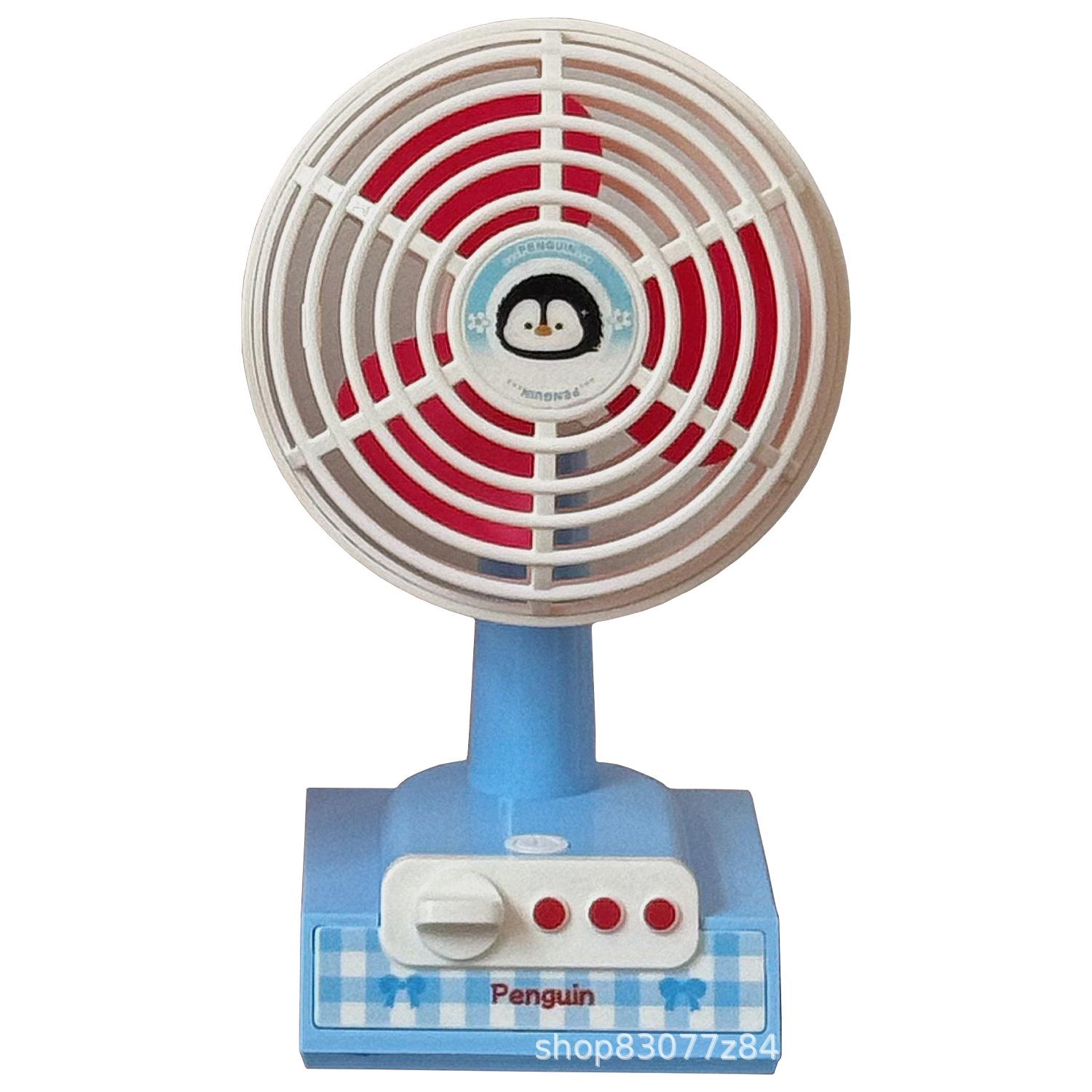 

Creative Mini USB Desktop Fan - Ideal Student Gift for Summer Blue Penguin Mini Fan