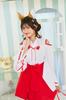 Halloween Fox Shrine Maiden Cosplay Costume for Kids and Red [Clear Stone] COSCHU! Juniors, 150cm, Girls,