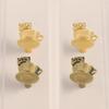 Animal Shaped Handles Door Knobs Vintage Cat Cupboard Drawer Pulls  For Kitchen Wine Cabinet