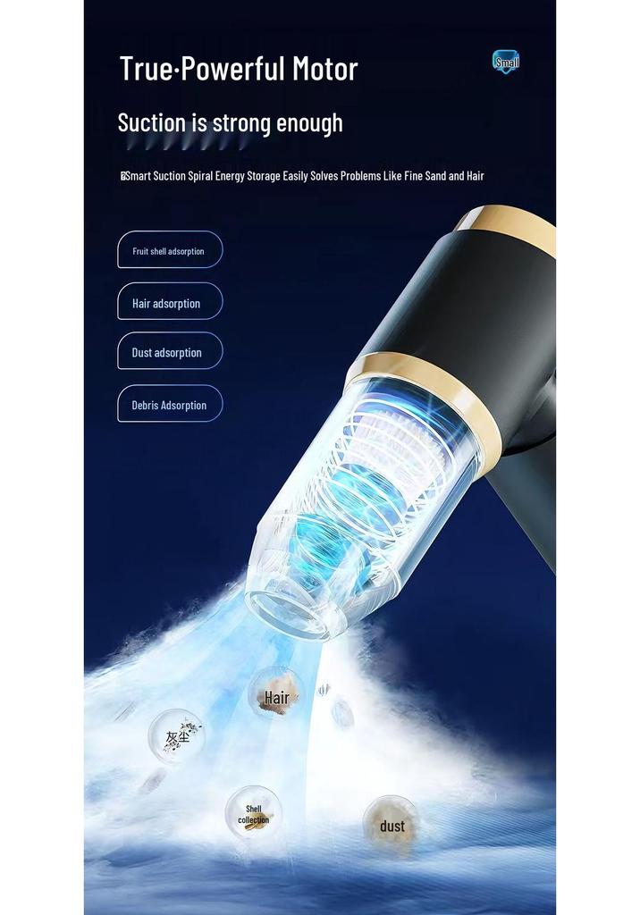 Dual-Use Wireless Car Vacuum & Blower - Handheld, Portable Electric Duster
